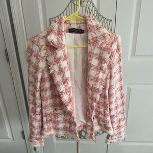 Pink and White Blazer Jacket sz 3